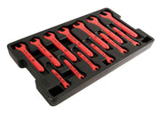 Wiha 20194 Insulated Open End Wrench 13 Piece Inch Tray Set