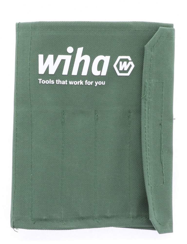 Wiha 26093 PicoFinish Precision Slotted Screwdrivers 8 Piece Set in Canvas Pouch