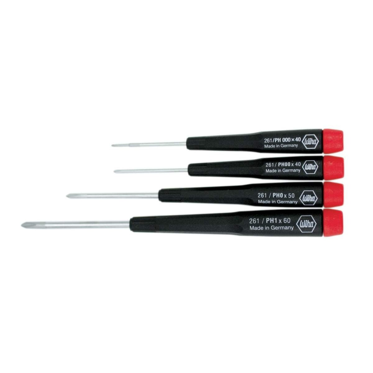 Wiha 26194 Precision Phillips Screwdrivers 4 Piece Set
