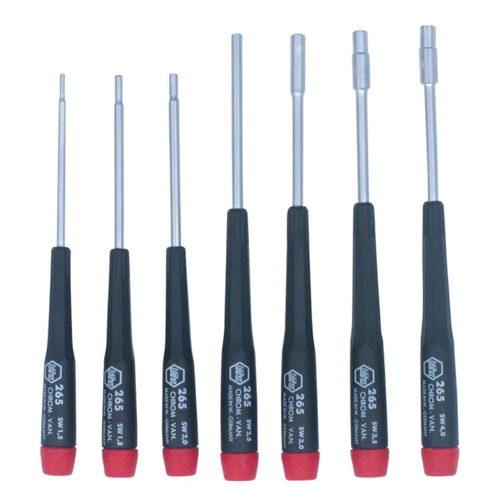 Wiha 26592 Precision Metric Nut Driver 7 Piece Set