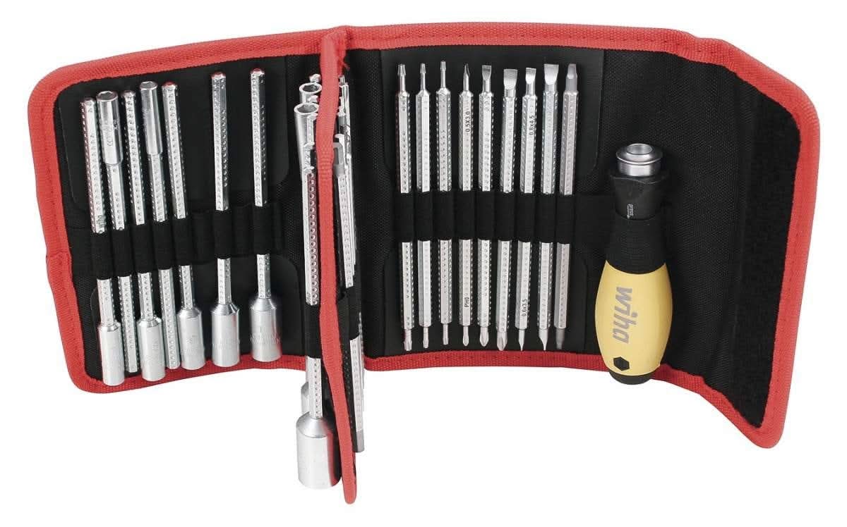 Wiha 28187 ESD Safe Drive-Loc VI Interchangeable Blade 32 Piece