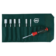 Wiha 28196 Drive-Loc Inch Nut Drivers in Pouch 8 Piece Set