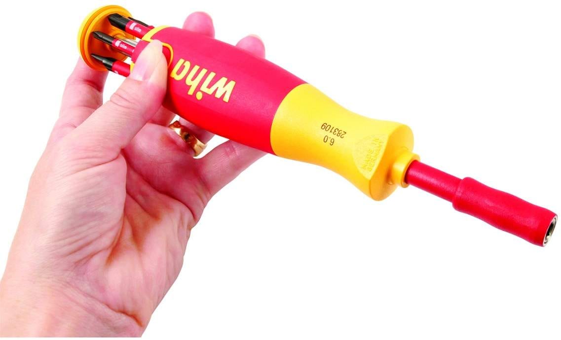 Wiha 28393 Insulated 6-in-1 Ultra Driver SlimLine Slotted and Phillips Set