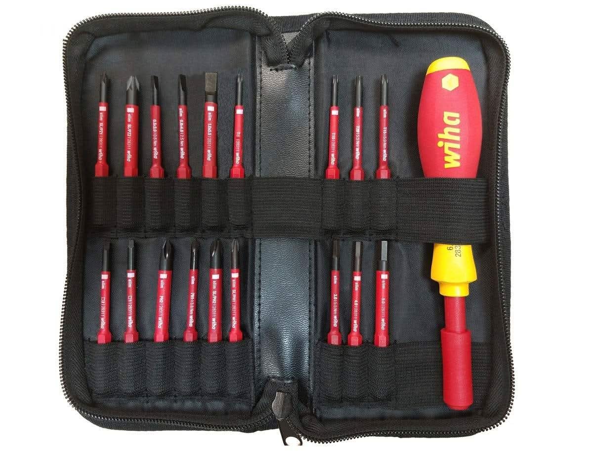 Wiha 28398 Insulated SlimLine Blade 19 Piece Set