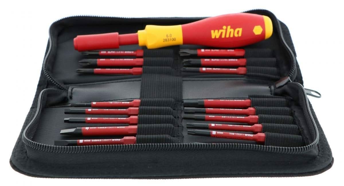 Wiha 28398 Insulated SlimLine Blade 19 Piece Set