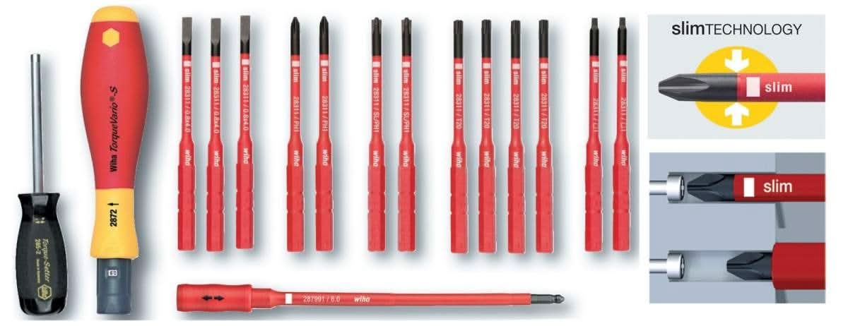 Wiha 28792 Insulated TorqueControl with SlimLine Blades 16 Piece Set