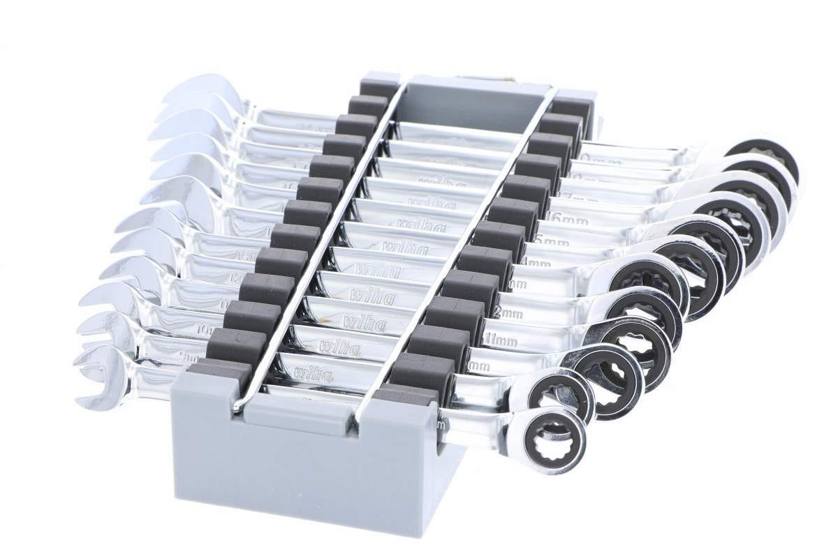 Wiha 30391 Combination Metric Ratchet Wrenches 12 Piece Set