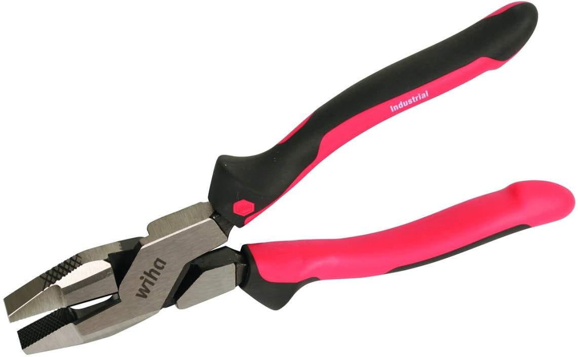 Wiha 30940 Industrial SoftGrip High Leverage NE Lineman's Pliers. 9.5"
