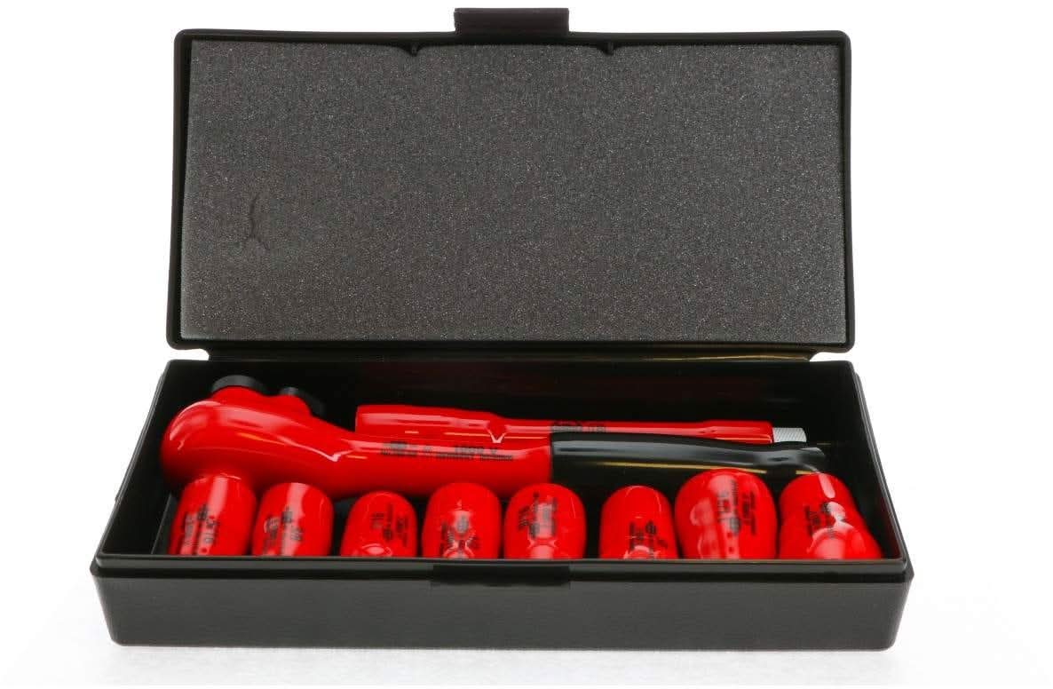 Wiha 31493 Insulated 3/8" Drive Socket 10 Piece Inch Set