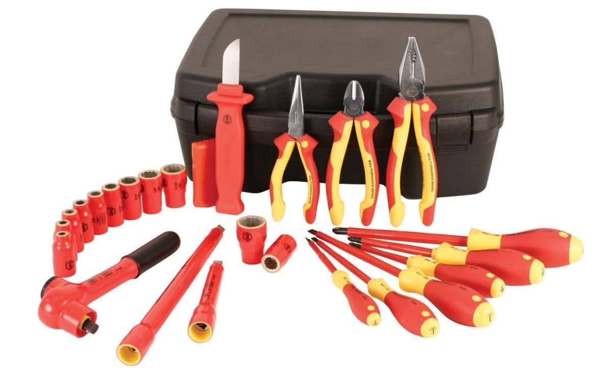 Wiha 31495 Insulated 3/8" Drive Socket 24 Piece Inch Set