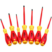 Wiha 32097 Insulated Screwdriver Set 7 Piece with Square Tips