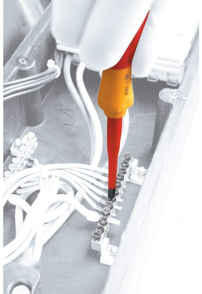 Wiha 32198 Insulated SlimLine Slotted, Phillips, Square and Xeno Screwdrivers 11 Piece Set