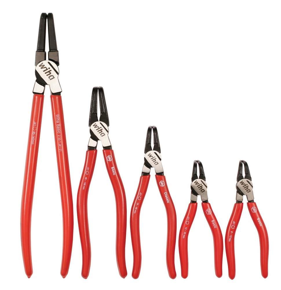Wiha 32627 90&deg; Angle Internal Ring Pliers 5 Piece Set