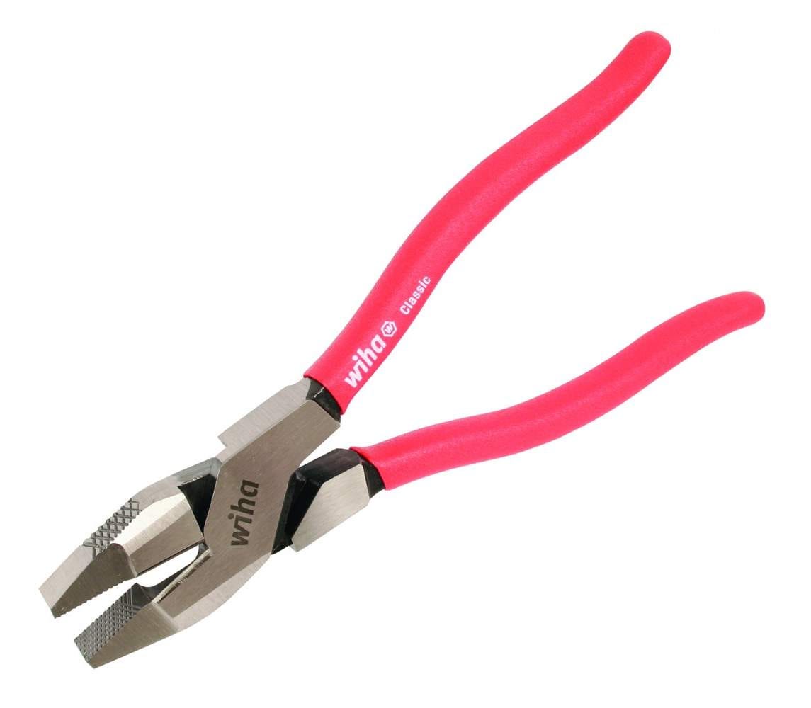 Wiha 32631 Lineman's Pliers. 9.5", High Leverage NE Style, Textured Soft Grips