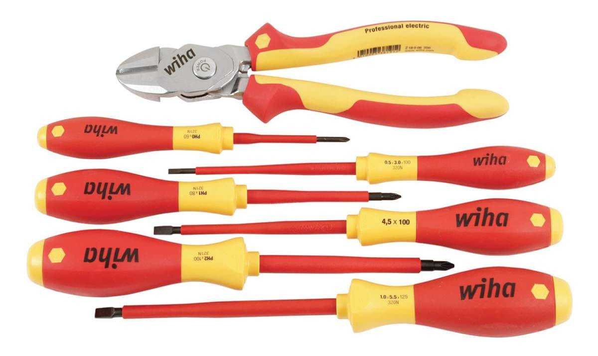 Veto Pro Pac Mid-Sized Full Featured Tool Pouch with Wiha 7-Piece Insulated BiCut Comound Cutters & Screwdriver Set