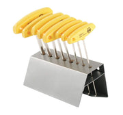 Wiha 33484 Hex T-Handle Inch 8 Piece Set in Metal Stand