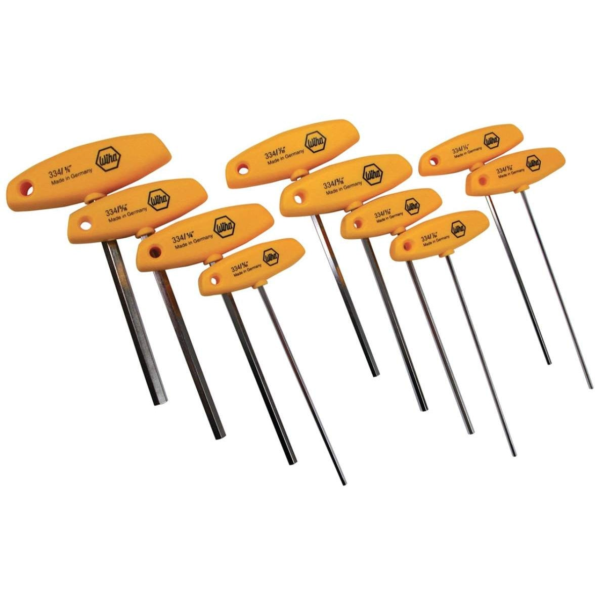 Wiha 33492 Hex T-Handle Inch 10 Piece Set