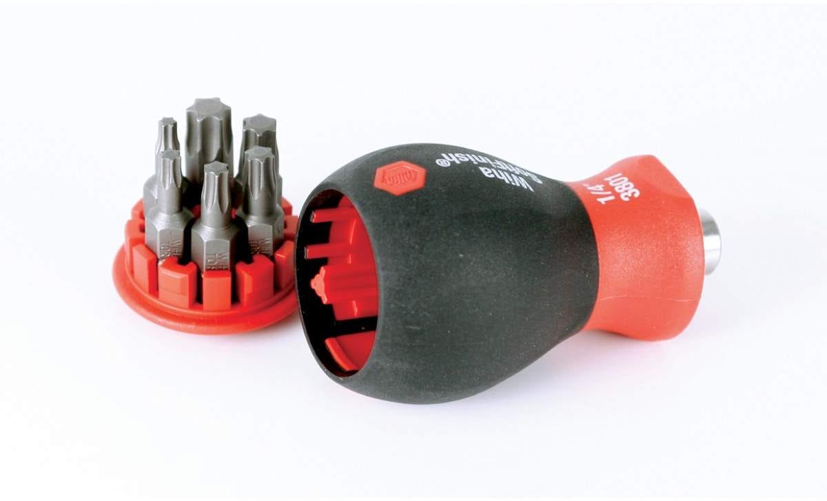 Wiha 38045 6-in-1 Stubby Bit Holder Torx Set