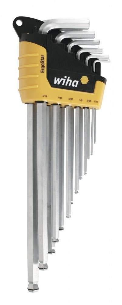 Wiha 66991 MagicRing Screw Holding Ball End Hex L-Key Inch 13 Piece Set