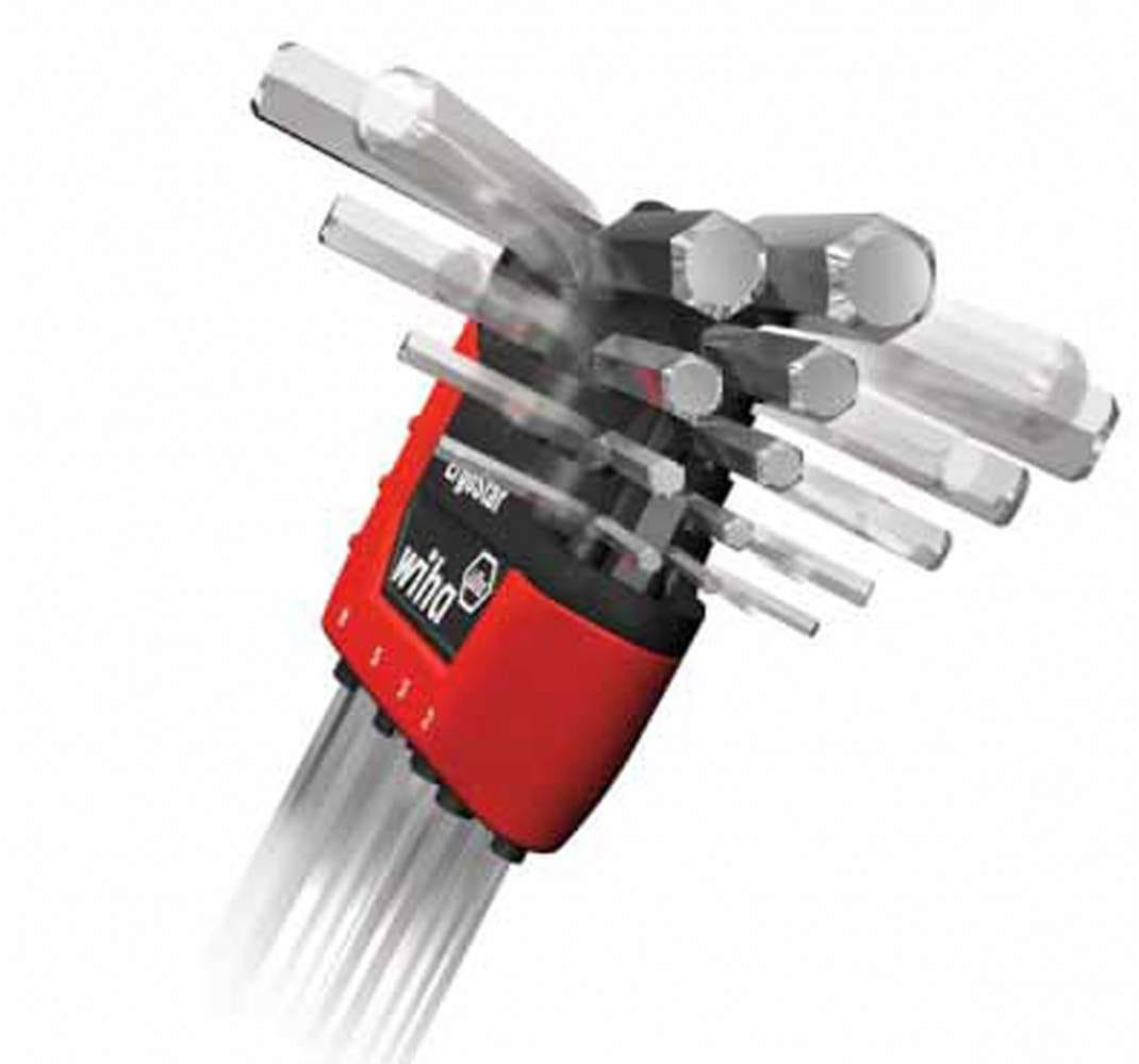 Wiha 66991 MagicRing Screw Holding Ball End Hex L-Key Inch 13 Piece Set
