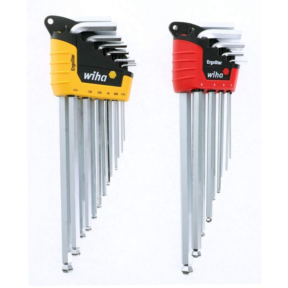 Wiha 66992 MagicRing Screw Holding Ball Hex Inch and Metric L-Key Set in ErgoStar holder