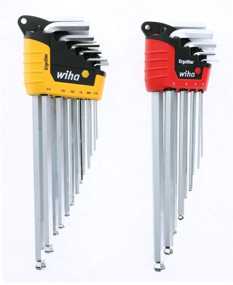 Wiha 66992 MagicRing Screw Holding Ball Hex Inch and Metric L-Key Set in ErgoStar holder