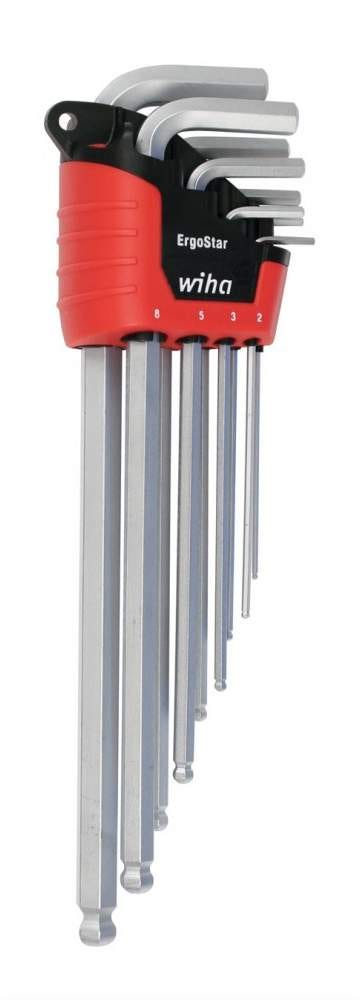 Wiha 66996 ErgoStar Ball End Hex L-Key Metric 9 Piece Set