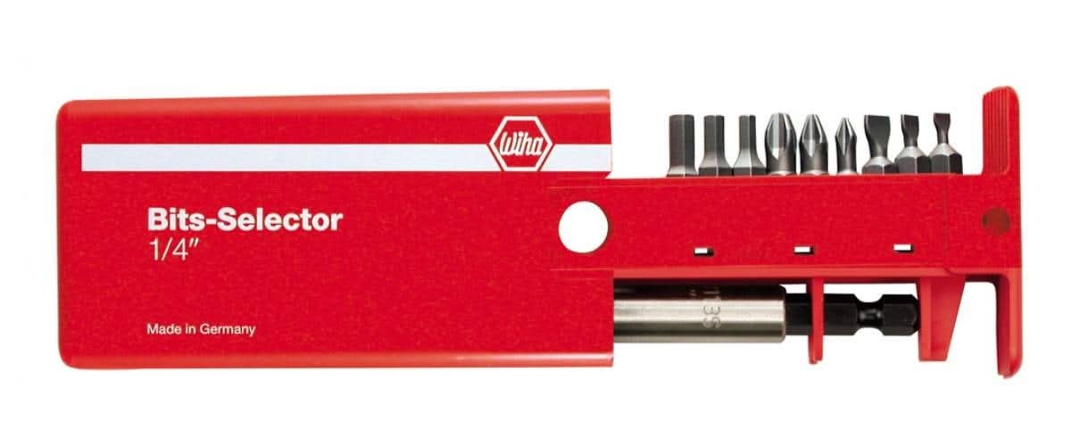 Wiha 71090 Slotted Phillips Hex Bit Selector Set