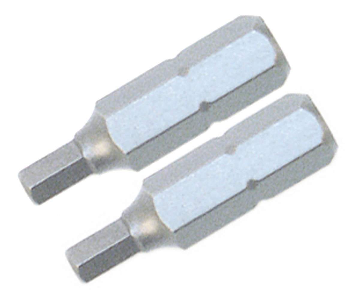Wiha 71974 Security Hex Insert Bit 9/64 x 25mm 2Pk