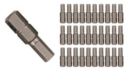 Wiha Hex Inch Insert Bit Contractor Grade, 30-Pack