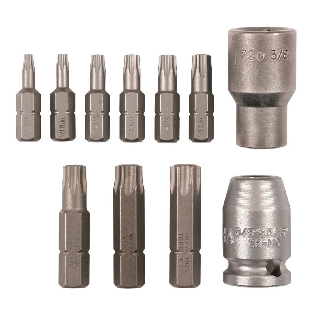 Wiha 72590 Socket & Torx Bit Set 11-Piece Set