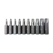 Wiha 72595 T7-T40 Torx Insert Bit 10 Piece Set