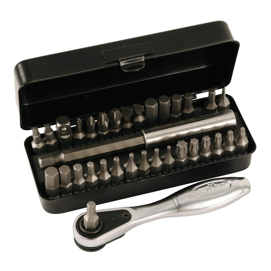 Wiha 74996 1/4" Ratchet and Bits 35 Piece Set
