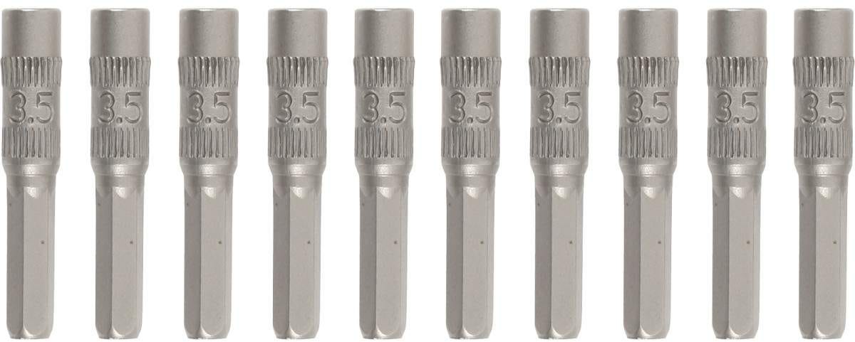 Wiha 75652 System 4 10 Pack Metric Nut Setters 4mm Micro Bits 2.0mm x 30mm