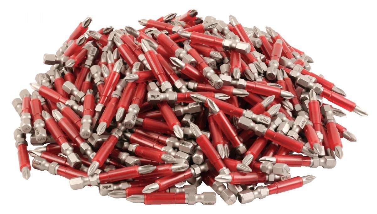 Wiha 76592 Impact Power Bit Square #1 - 250 Pack