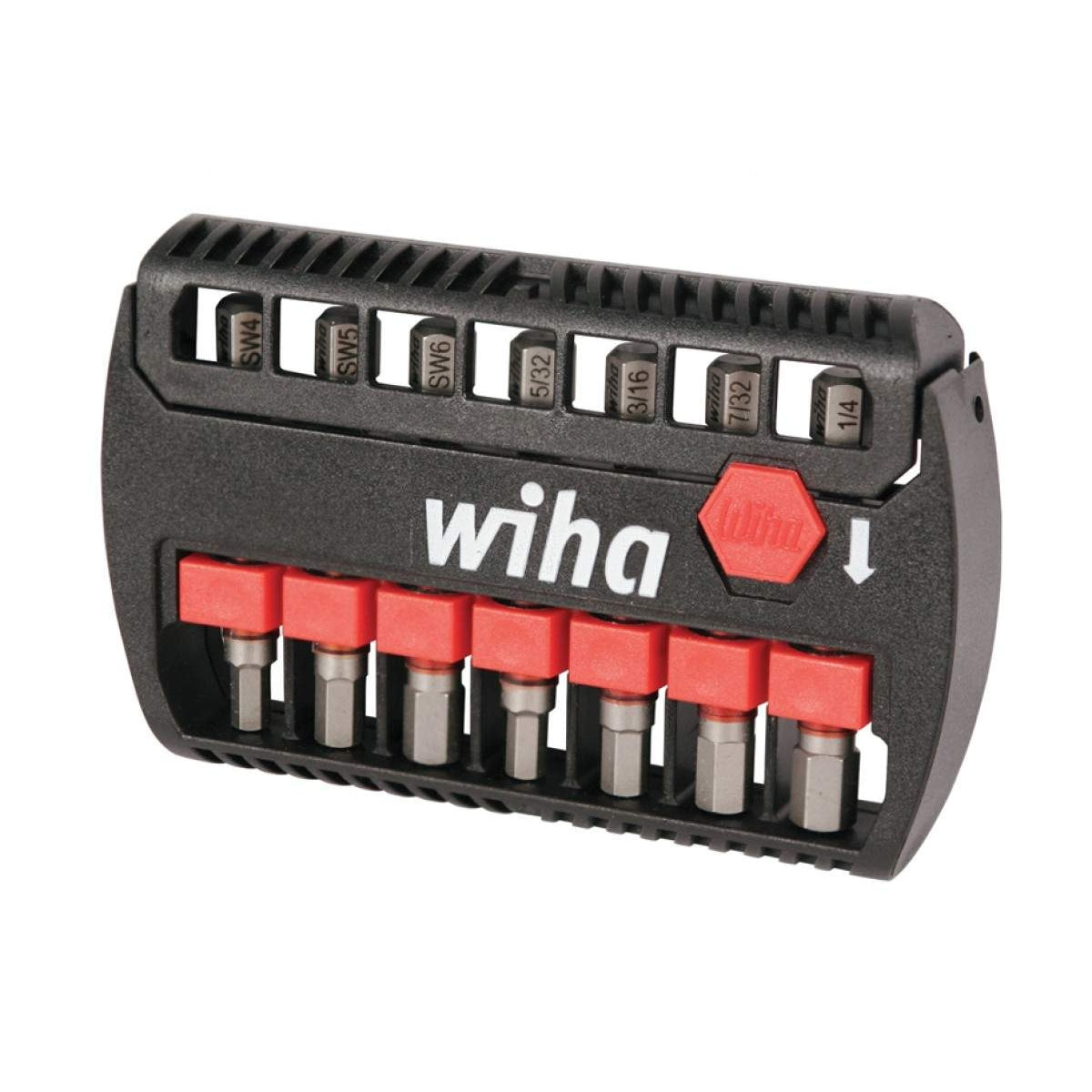 Wiha 76894 Terminator Impact Power Bit Buddy Hex Inch/Metric 7 Piece Set