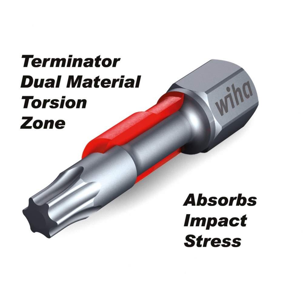 Wiha 76899 Terminator 34 Piece Impact Set In Steel storage box