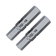 Wiha 77726 7/32 and 1/4" Hex Inch Double End Bit 2 Pack