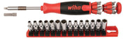 Wiha 77793 26-in-1 Ultra Driver Tradesman Socket Set with Square Socket adapter 41 piece set