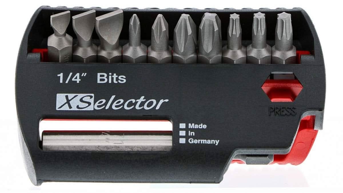 Wiha 79443 Slotted/Phillips/Torx XSelector Bit Set with Quick Release Holder