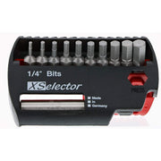 Wiha 79446 Hex Inch XSelector Bit Set with Quick Release Holder