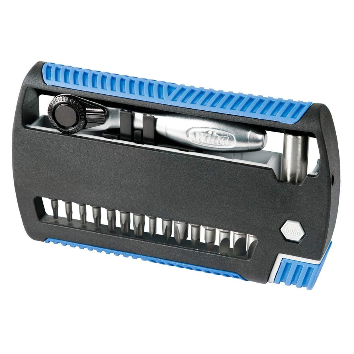 Wiha 79499 Slotted/Phillips/Torx/Square XLSelector Bit Set with Ratchet