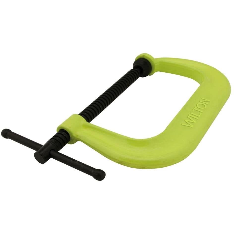 Wilton 14302 400 Series Hi-Vis Safety C-Clamp, 0 - 4-1/4" Opening, 3-1/4" Throat