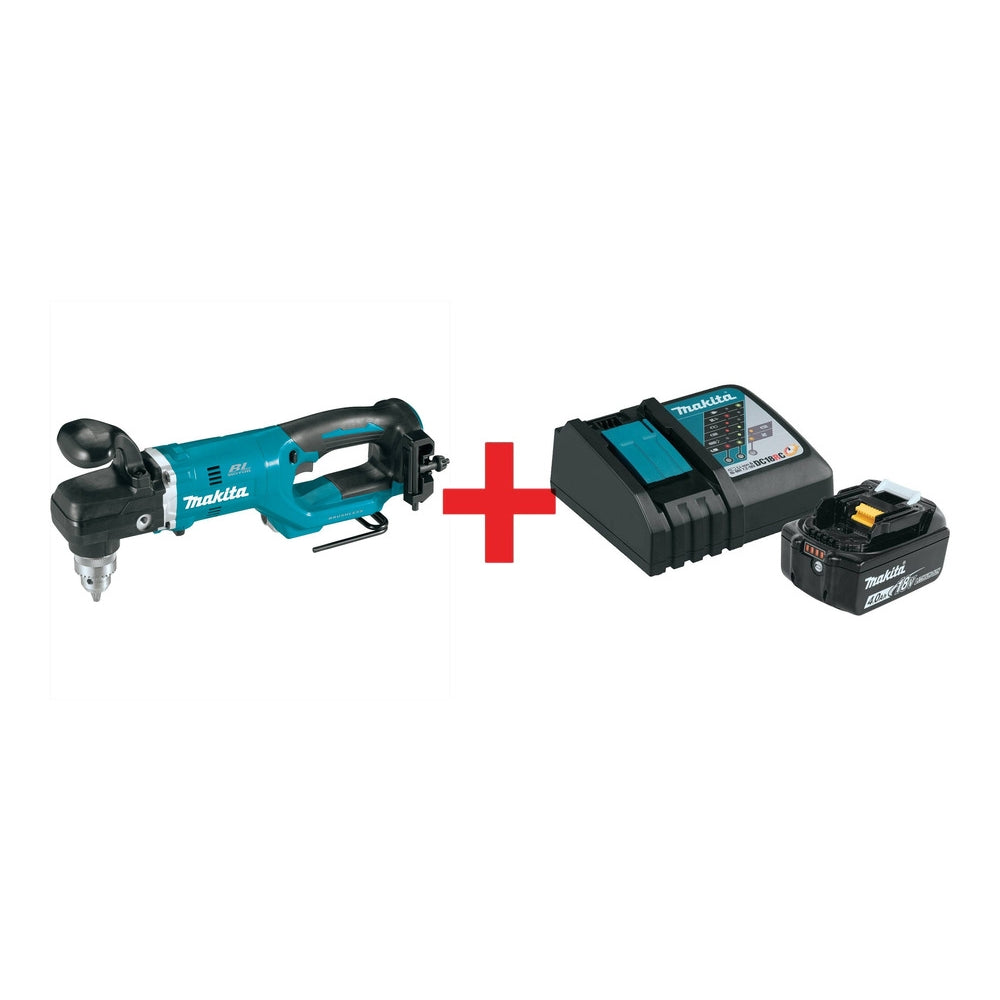 Makita 18V LXT Brushless 1/2 in. Right Angle Drill with 18V 4.0Ah Battery & Charger Starter Pack