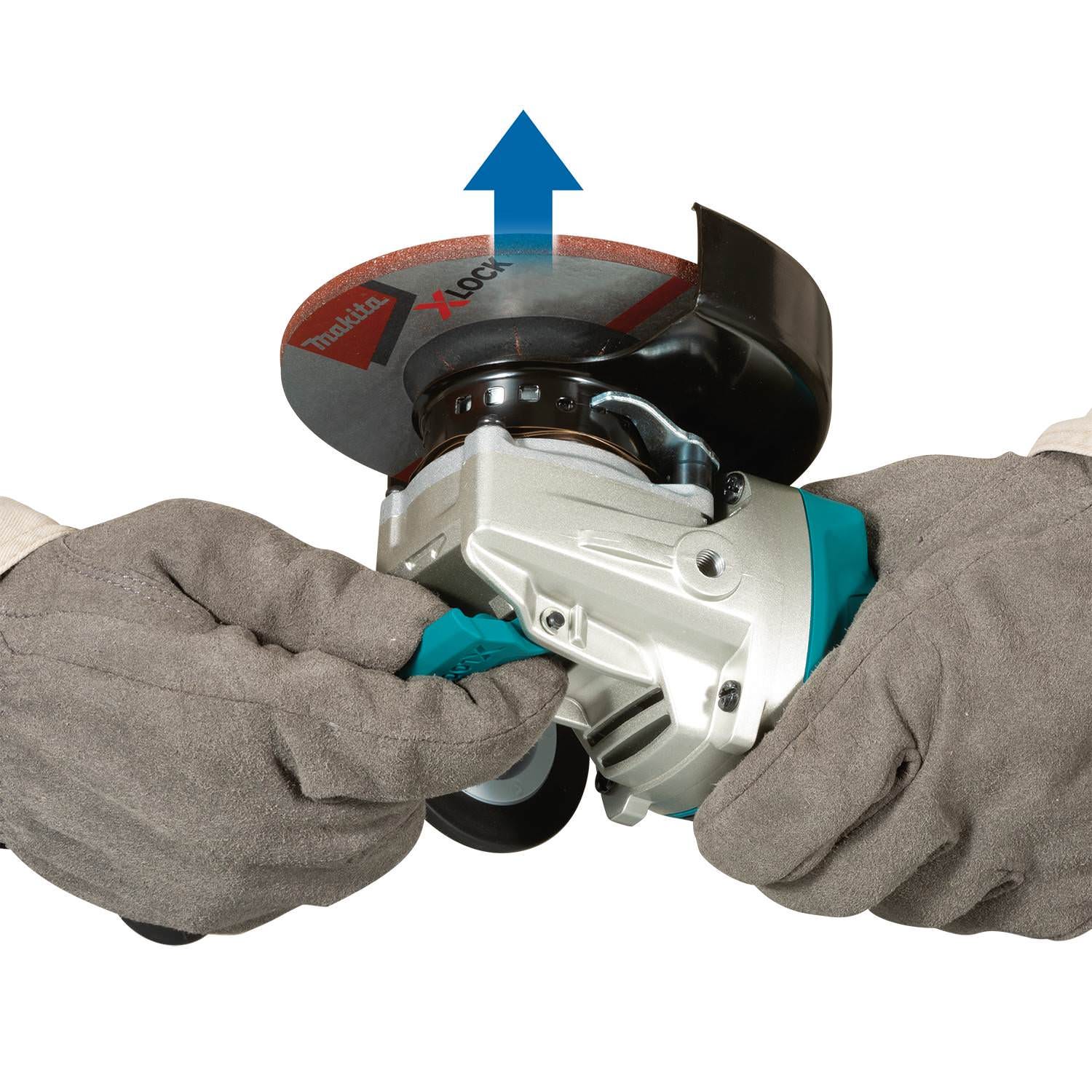 Makita XAG25Z 18V LXT Lithium-Ion Brushless Cordless 4-1/2" / 5" X-LOCK Angle Grinder, with AFT, Tool Only