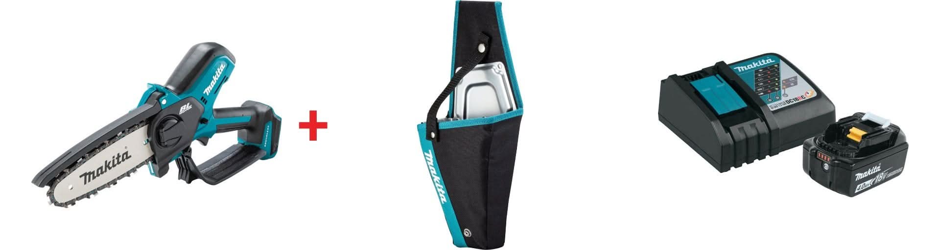 Makita 18V LXT Lithium-Ion Brushless 6" Pruning Saw with Holster and Battery and Charger Starter Pack (4.0Ah)