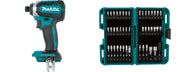 Makita 18V Brushless Cordless Impact Driver with Impact XPS 45-Piece Impact Bit Set (Bare Tool)