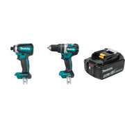 Makita 18V Brushless Cordless Impact Driver, 18V 1/2 in. Driver-Drill and 18V LXT 5.0aH Battery