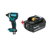 Makita 18V Brushless Cordless Quick-Shift Mode 3-Speed Impact Driver with 18V LXT 5.0Ah Battery