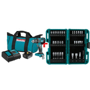 Makita 18V LXT Compact Brushless 1/2 in. Driver-Drill 3.0Ah Kit plus Impact XPS 35-Piece Impact Bit Set